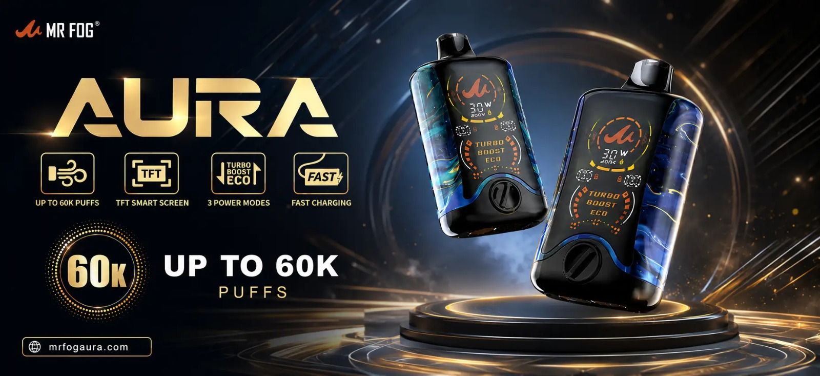 Fantastic Orange Mr Fog Aura Splash 60K – Product Overview